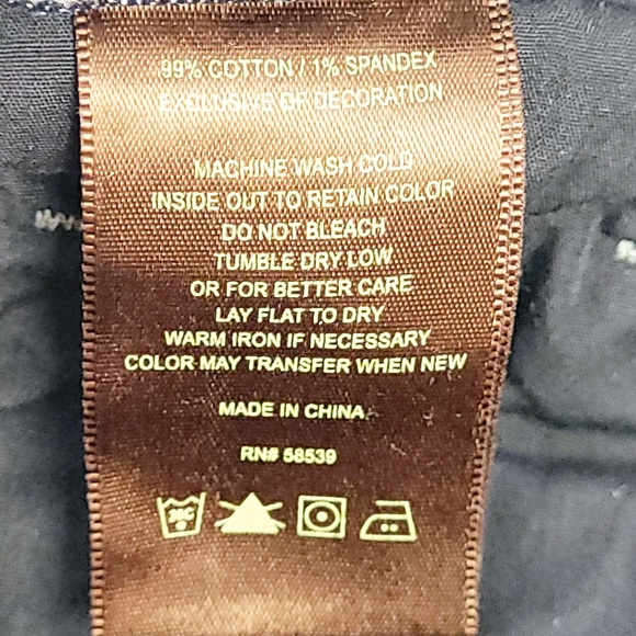 KUT from the Kloth Natalie Crop Capri Blue Jeans Size 6~Cuffed Hem~32×18 - Picture 9 of 10